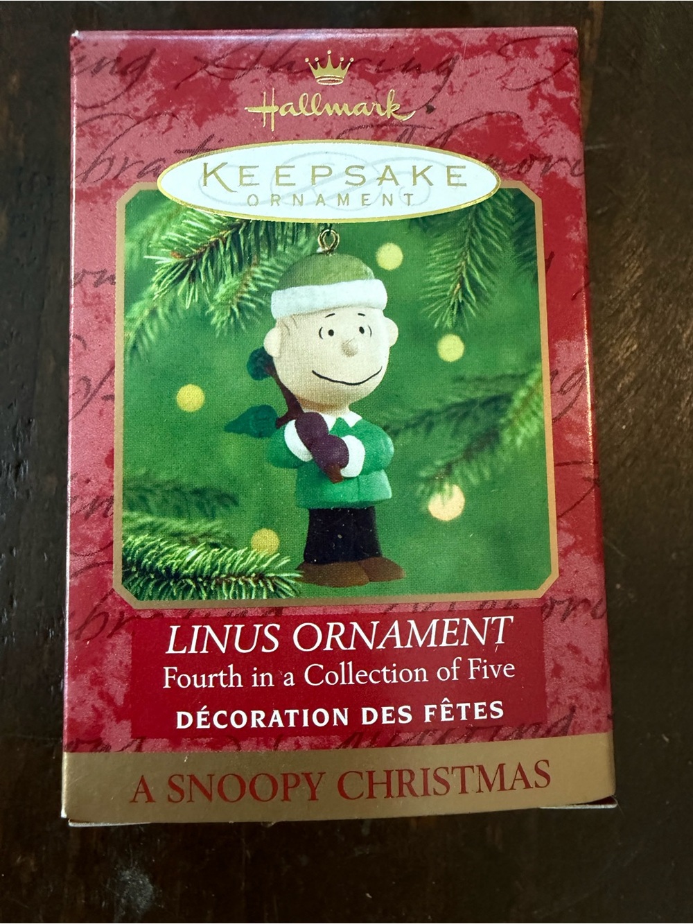 VTG Hallmark Keepsake Linus Ornament from Snoopy Christmas Collection